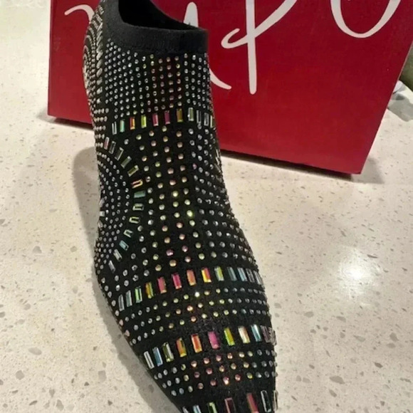 Victory Crystal Embellished‎ Sock Bootie (Women) Impo - Picture 6 of 8